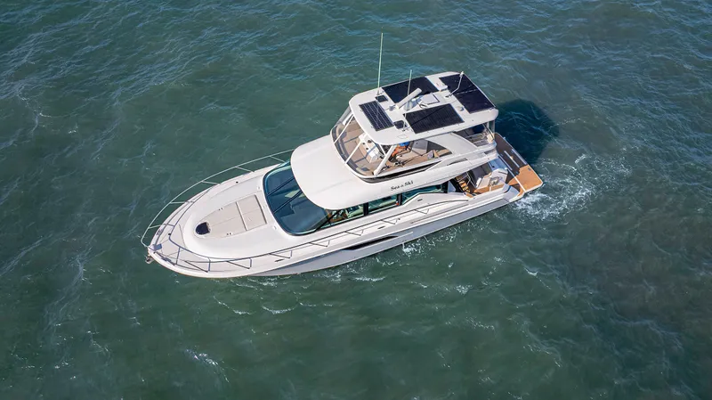 Sea & Ski Yacht Photos Pics Overhead Solar Panels