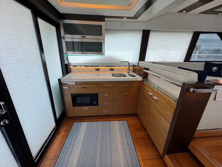 Sea & Ski Yacht Photos Pics Galley to Port