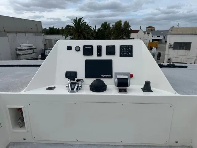  Yacht Photos Pics Control panel of 2025 Squalt Marine CK 80 boat with navigation equipment.