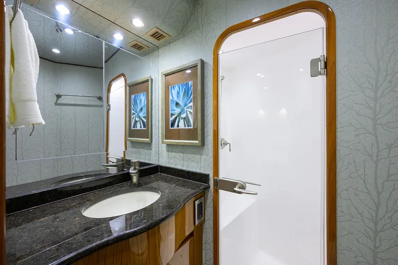 Blu Frog Yacht Photos Pics Viking 82 BLU FROG - Forward Port Guest Head