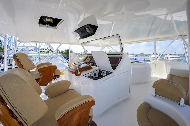 Blu Frog Yacht Photos Pics Viking 82 BLU FROG - Helm