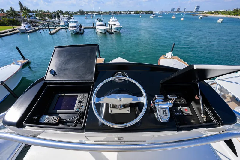 Blu Frog Yacht Photos Pics Viking 82 BLU FROG - Tower Control Station