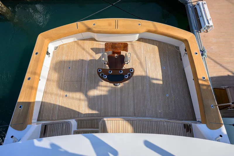 Blu Frog Yacht Photos Pics Viking 82 BLU FROG - Cockpit View From Tower