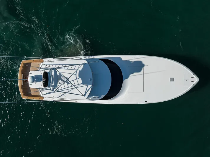 Blu Frog Yacht Photos Pics Viking 82 BLU FROG - Aerial Profile