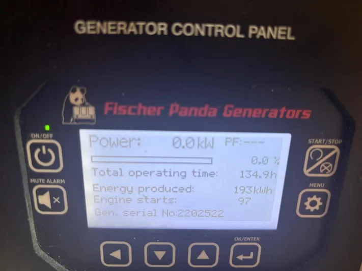  Yacht Photos Pics Fischer Panda generator control on Grady-White Express 330, 2023.