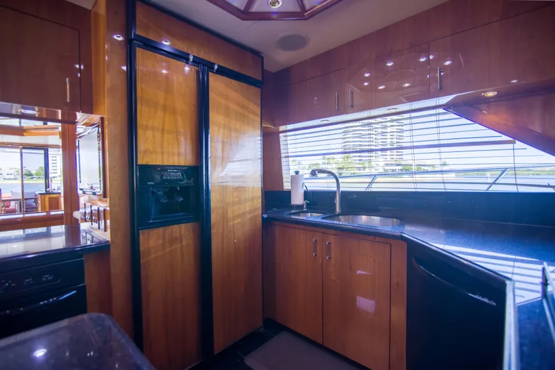 Tamara K Yacht Photos Pics Hatteras 86 TAMARA K - Galley