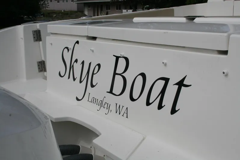 Skye Boat Yacht Photos Pics 2020 Pursuit OS 355 Offshore boat named "Skye Boat" in Langley, WA.