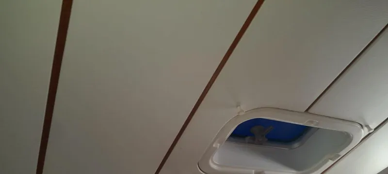 Picaro Yacht Photos Pics Ceiling view of 2005 Beneteau Oceanis 473 yacht interior with hatch.