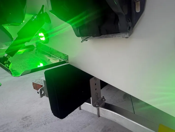  Yacht Photos Pics 2020 Pursuit DC 266 Dual Console boat with green underwater lights.