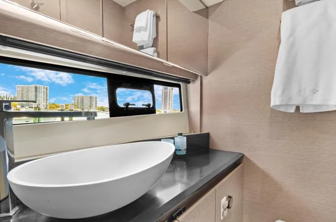 Lucky One Yacht Photos Pics Master head port side