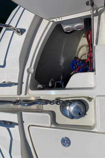 Lucky One Yacht Photos Pics Anchor equipment on bow