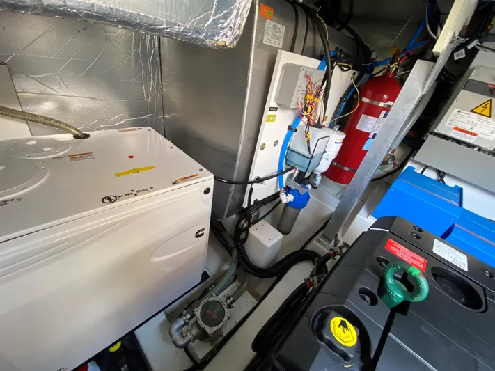 Lucky One Yacht Photos Pics Engine room stbd fwd