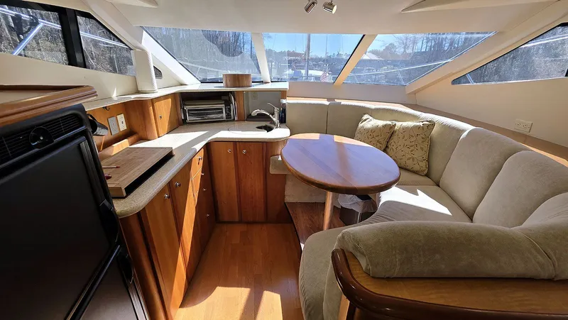 Our Journey Yacht Photos Pics Galley and Dinette Forward