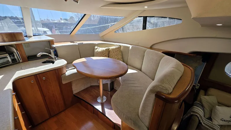 Our Journey Yacht Photos Pics Galley and Dinette Forward