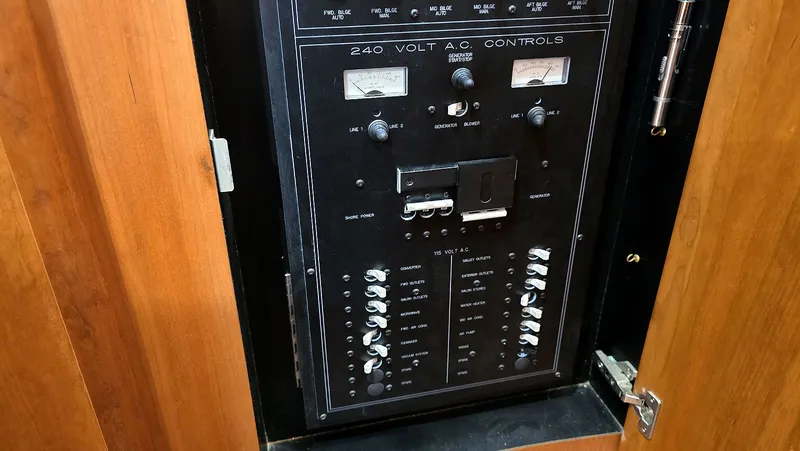 Our Journey Yacht Photos Pics AC Electrical Panel