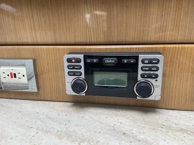  Yacht Photos Pics Clarion stereo system in 2017 Formula 350 Sun Sport boat interior.