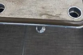  Yacht Photos Pics Boat table with cup holders on a 2017 Formula 350 Sun Sport.