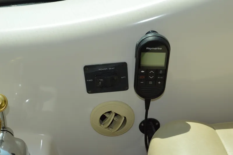 Lion Around Yacht Photos Pics Control panel and Raymarine device on 2006 Tiara Yachts 4300 Sovran.