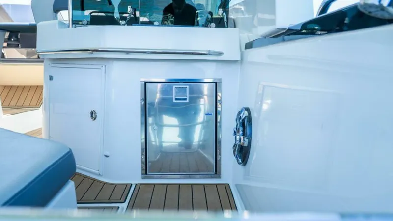 Debbie Yacht Photos Pics 2021 Beneteau Gran Turismo 32 yacht interior with sleek design and modern amenities.