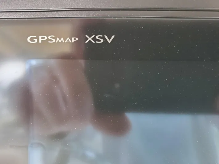 Rising Sun Yacht Photos Pics Close-up of GPSmap XSV screen on 2018 Grady-White Express 330 boat.
