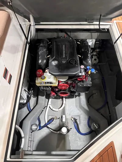  Yacht Photos Pics 2025 Ventura DayCruiser engine compartment with modern design and advanced components.