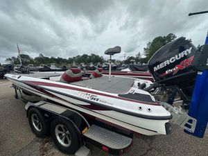 2012 Triton 21XS Elite boat with Mercury Pro XS engine on trailer.