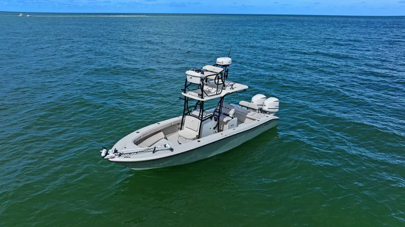  Yacht Photos Pics 2017 Young Boats 27 - Profile Ariel 3/4 Bow Port