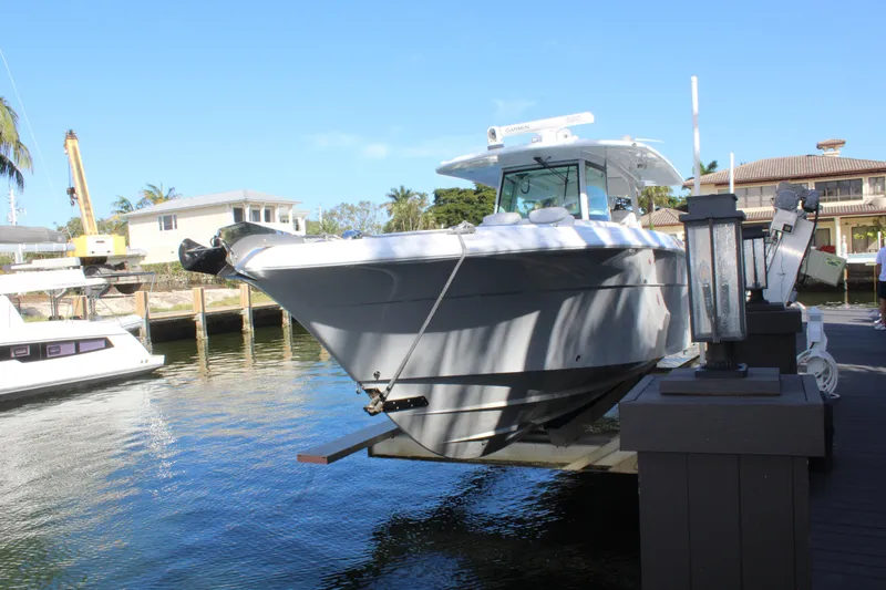  Yacht Photos Pics HCB 42 Lujo 2023 boat docked in sunny weather.