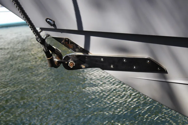  Yacht Photos Pics Close-up of the anchor system on the 2023 HCB 42 Lujo.