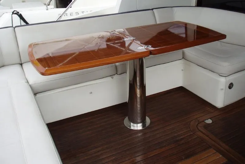 Off Season Yacht Photos Pics Princess 48 OFF SEASON - Aft Deck Seating & Table