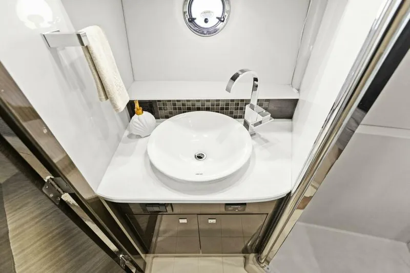 Perfect Match Yacht Photos Pics Luxurious bathroom sink in 2018 Cruisers Yachts 45 Cantius.