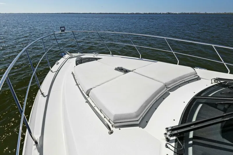 Perfect Match Yacht Photos Pics 2018 Cruisers Yachts 45 Cantius bow view on open water.