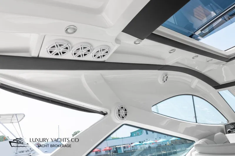  Yacht Photos Pics Interior view of 2015 Cruisers Yachts 540, showcasing sleek design and modern features.