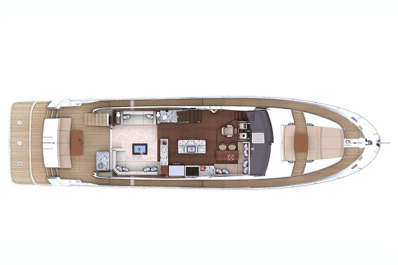 Mocean Yacht Photos Pics Ocean Alexander 70E Main Deck Layout
