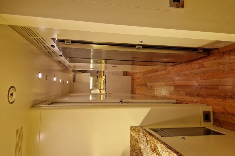  Yacht Photos Pics Luxurious interior of 2010 Benetti Vision 45m yacht with wooden flooring and modern design.