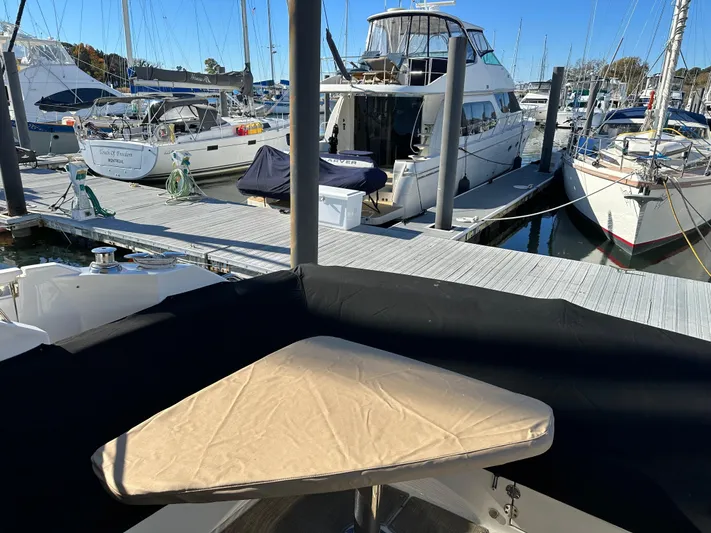 Daddy's Money Yacht Photos Pics Cockpit covers