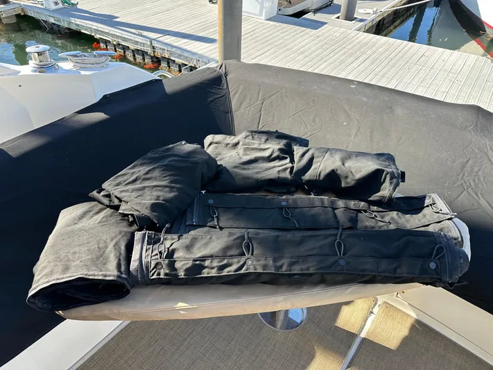 Daddy's Money Yacht Photos Pics Cockpit cover enclosure