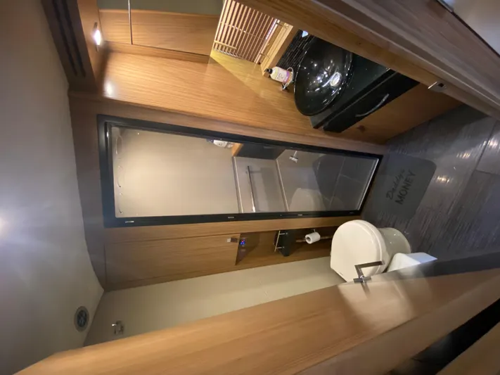 Daddy's Money Yacht Photos Pics Bow head and shower