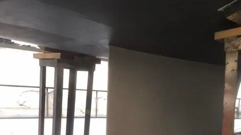 1730 Yacht Photos Pics Beneteau Oceanis Clipper 44 CC 1999 yacht under maintenance, supported by metal stands.