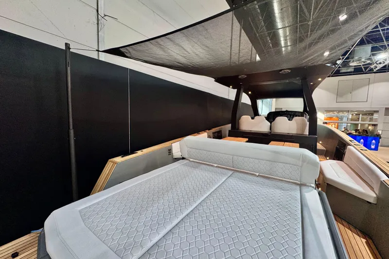 Max 43 Comfort Yacht Photos Pics Luxurious 2025 Maxim Yachts 43 Comfort interior with sleek seating and modern design.