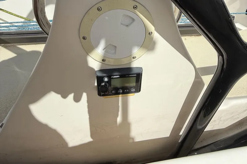 Microdarcy(ud) Yacht Photos Pics Control panel on a 2005 J Boats J/124 sailboat cockpit.