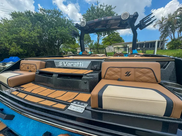  Yacht Photos Pics 2024 Varatti Z2373 boat with luxurious seating and advanced features.