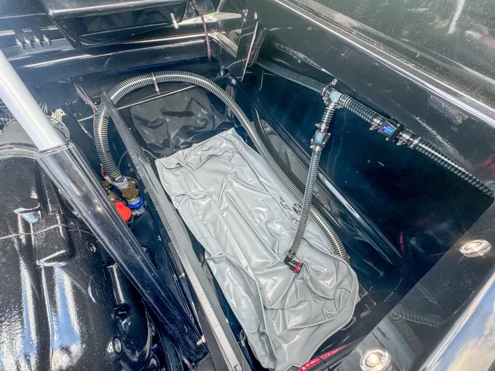  Yacht Photos Pics 2024 Varatti Z2373 boat interior with hoses and equipment.