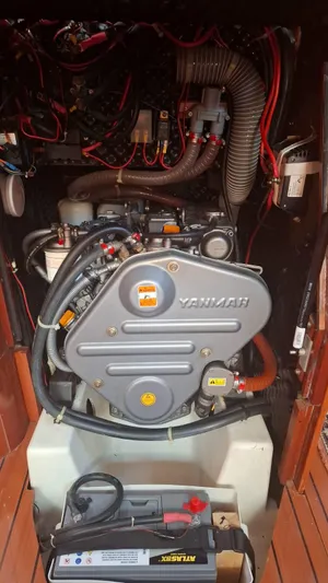  Yacht Photos Pics Yanmar engine in a 2006 Beneteau Oceanis Clipper 393 sailboat.