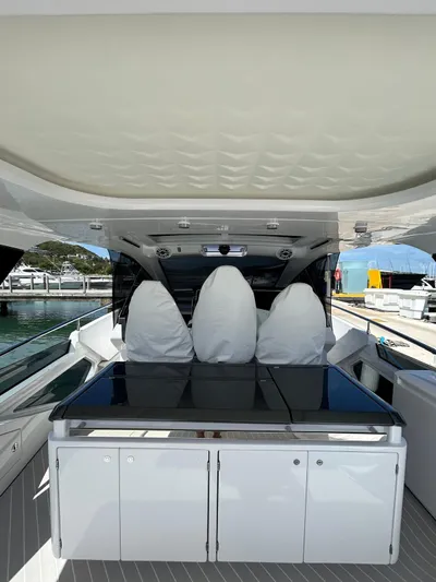  Yacht Photos Pics 2024 Azimut Verve 48 yacht interior with sleek design and modern amenities.