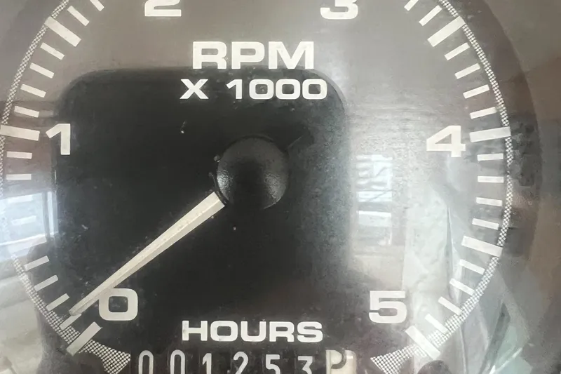  Yacht Photos Pics Tachometer showing 1,253 hours on a 2004 Albin 35 Tournament Express.