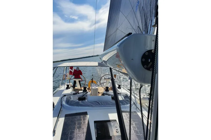 Build No.31 Yacht Photos Pics 2021 X-Yachts 4.6 sailing on open water under clear skies.
