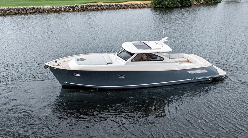 Penrose Yacht Photos Pics 2020 Gagliotta Lobster 35 boat cruising on calm water.