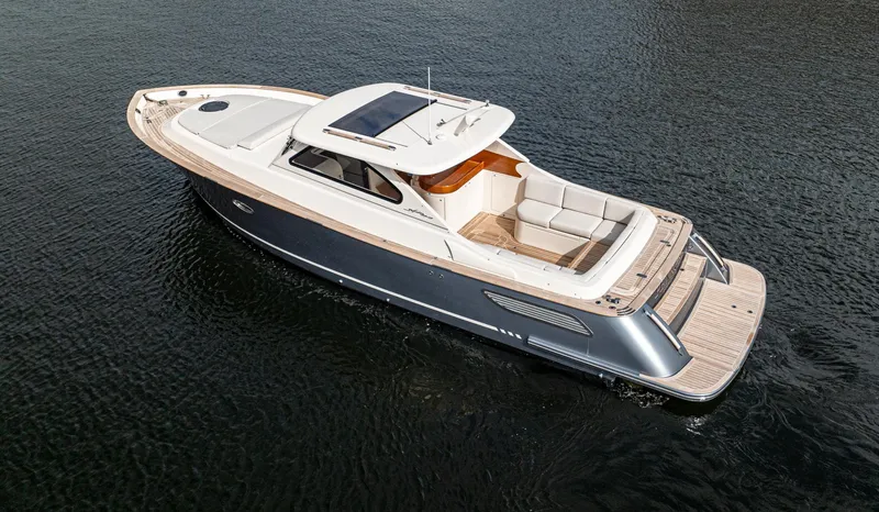 Penrose Yacht Photos Pics 2020 Gagliotta Lobster 35 luxury yacht on calm water.