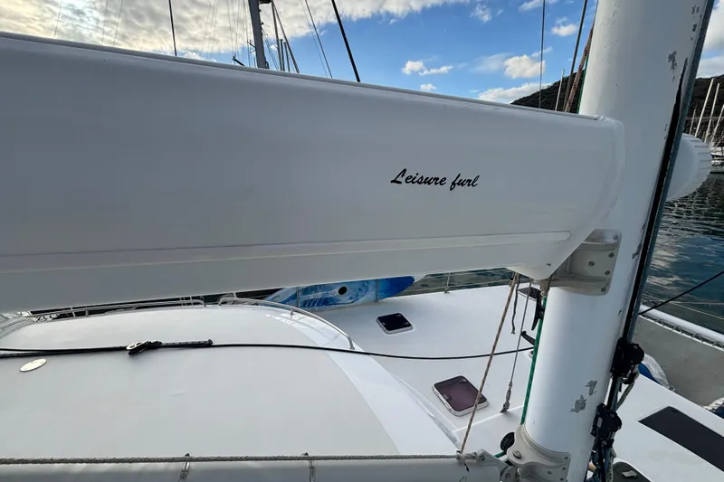  Yacht Photos Pics Sailboat deck with "Leisure furl" system, Kelsall 58 KSS, 2009 model.